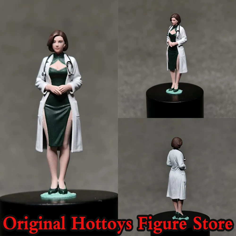 

1/64 Scale Female Soldier Cheongsam Beauty Mini Painting Sculpture Character Full Set About 2.7cm Action Figure Doll Collection