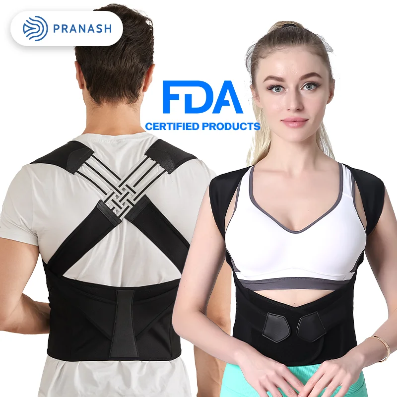 Dropshipping Stock Adjustable Back Posture Corrector Belt Women Men Prevent Slouching Relieve Pain Posture Corrector