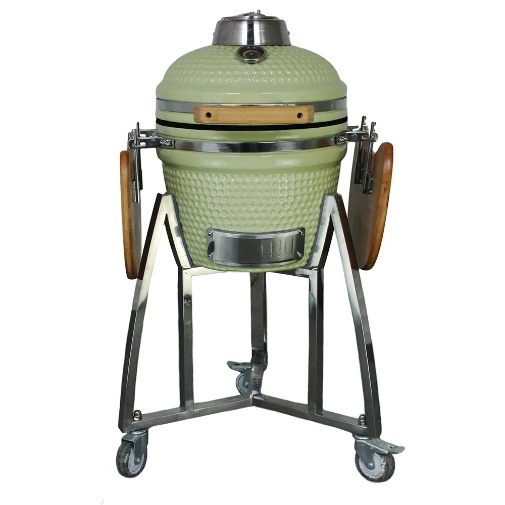 

New arrival New Arrival16-Inch Kamado Charcoal Grill Portable Steel Green Egg Pellet BBQ For Indoor/Outdoor Camping Garden BBQ G