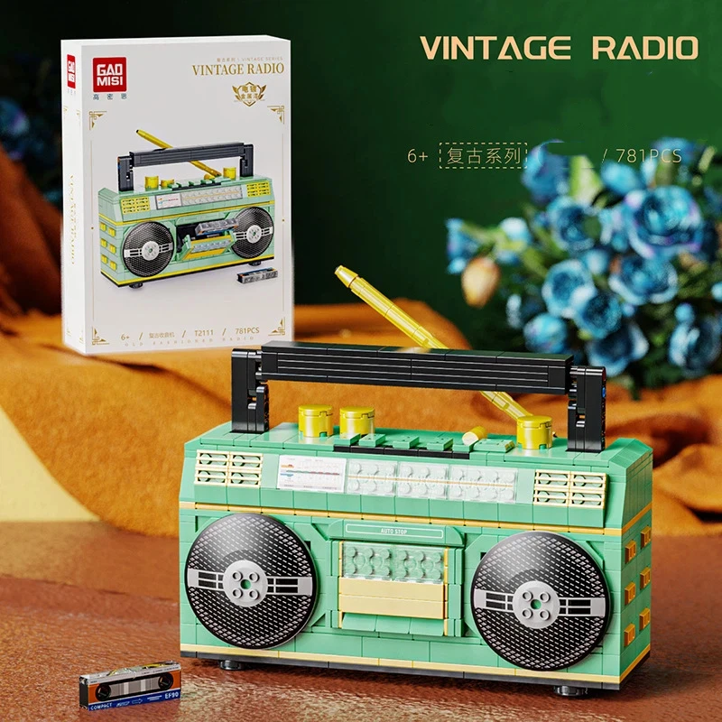 781 + 個シティミニ創造レトロ家電モデルビルディングブロックラジオ MOC おもちゃレンガ子供の誕生日 DIY ギフト
