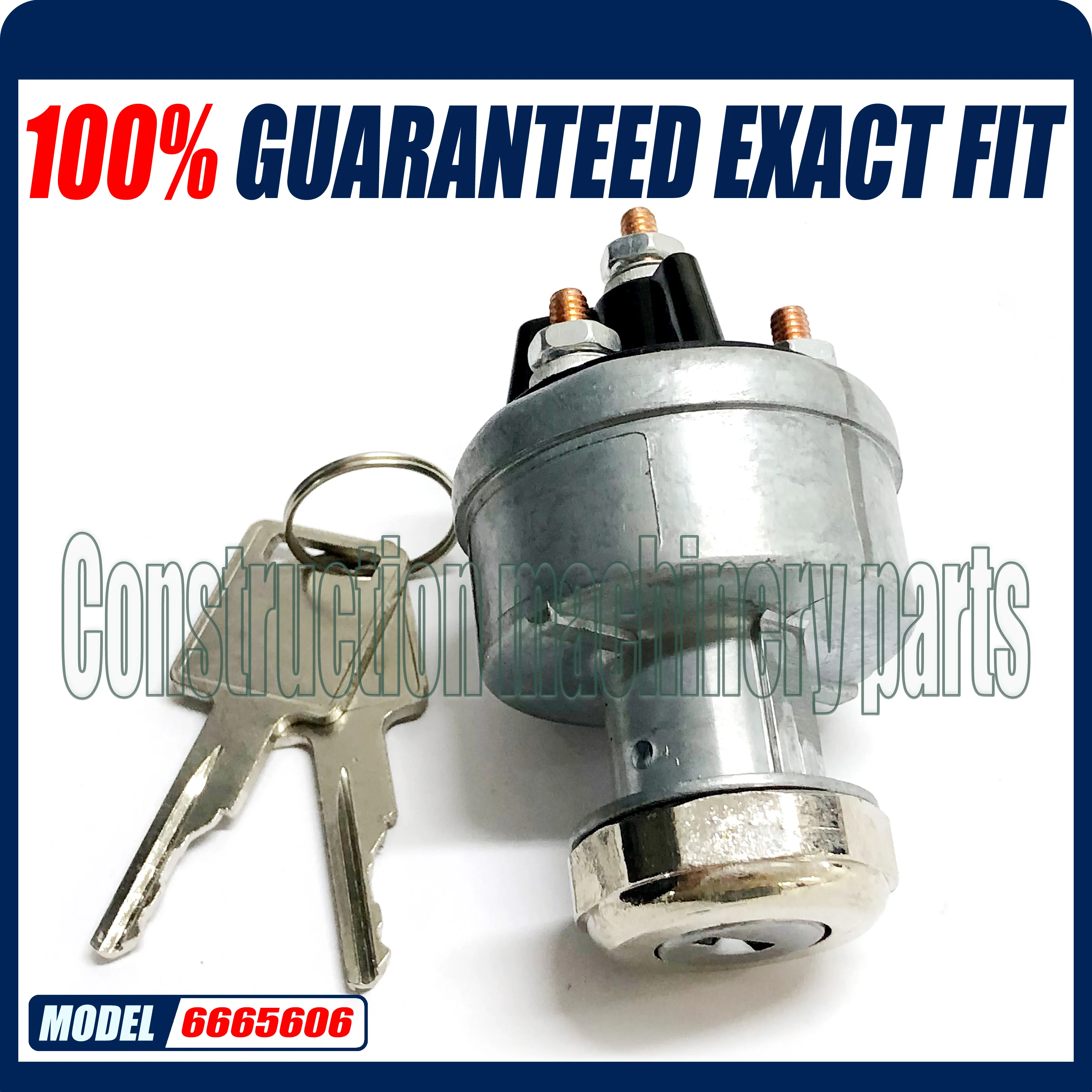 

6665606 Ignition Switch with Keys for Bobcat Loader 453 542 645 653 773 953 1600 7700 MT55 440 530 632 751 753 863 873 963