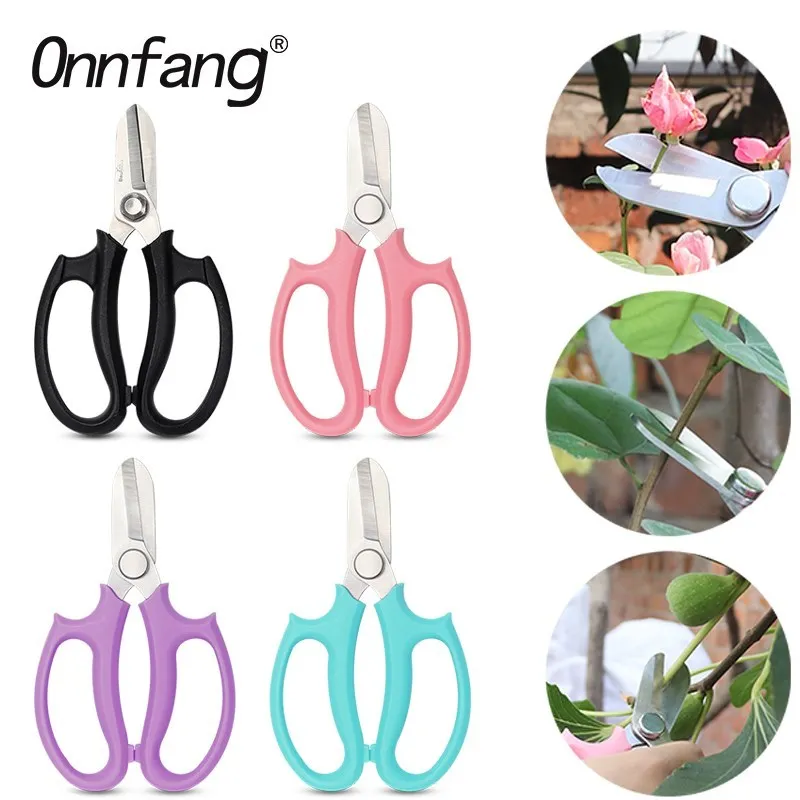 Stainless Steel Garden Scissors Floral Shears Professional Flower Scissor Florist Flower Tree Branches Pruning Tool