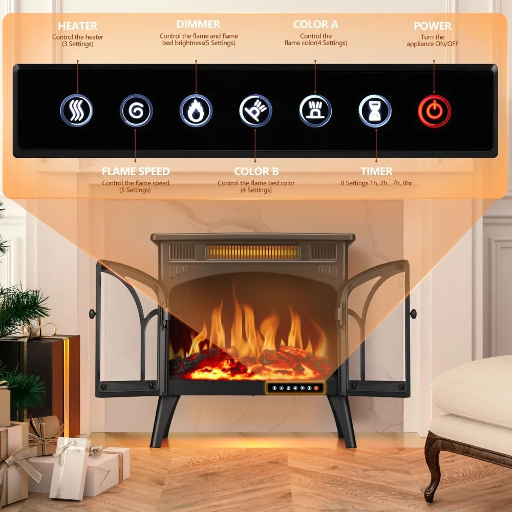 Electric Fireplace Heater 25