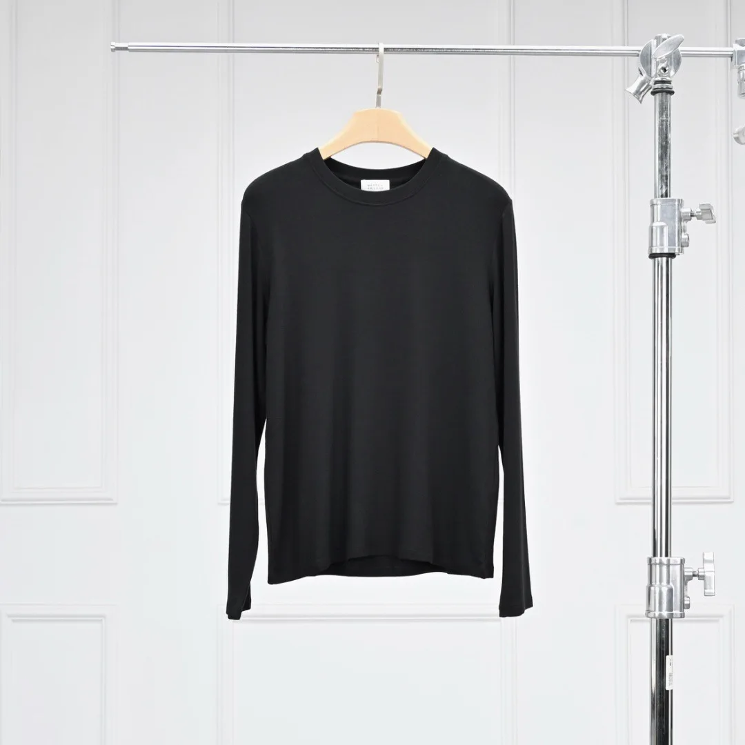 Autumn Versatile Comfortable Simple Base Layer Women's Round Neck Long Sleeve T-Shirt