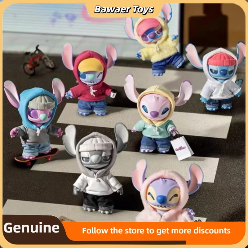 

Original Disney Stitch Gen Z Street Series Blind Box Anime Figure Stitch Vinyl Pendant Bag Decorative Ornaments Kid Birthday Gif