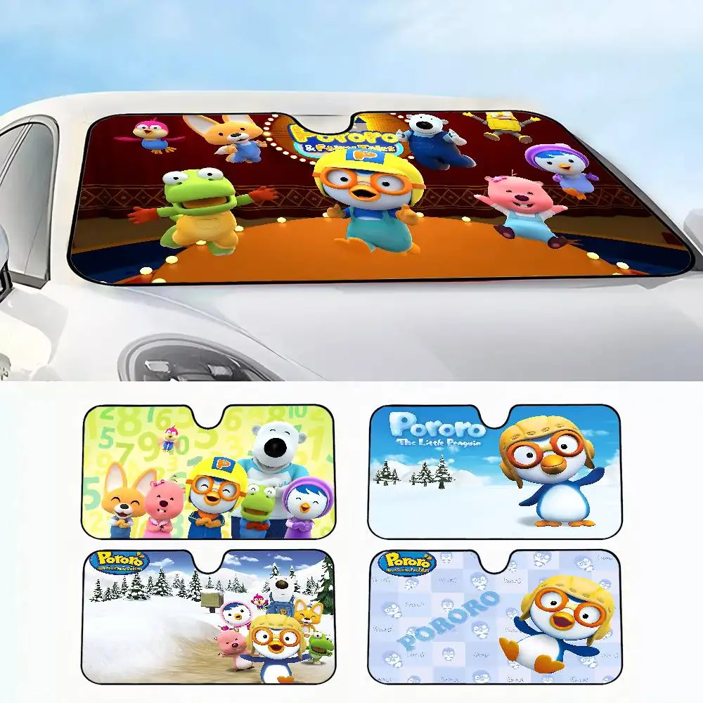 

P-Pororo The Little P-penguin Car Solar Protection Heated Windshield Sunshade Car Window Windscreen Cover Sun Shade Sun Visor