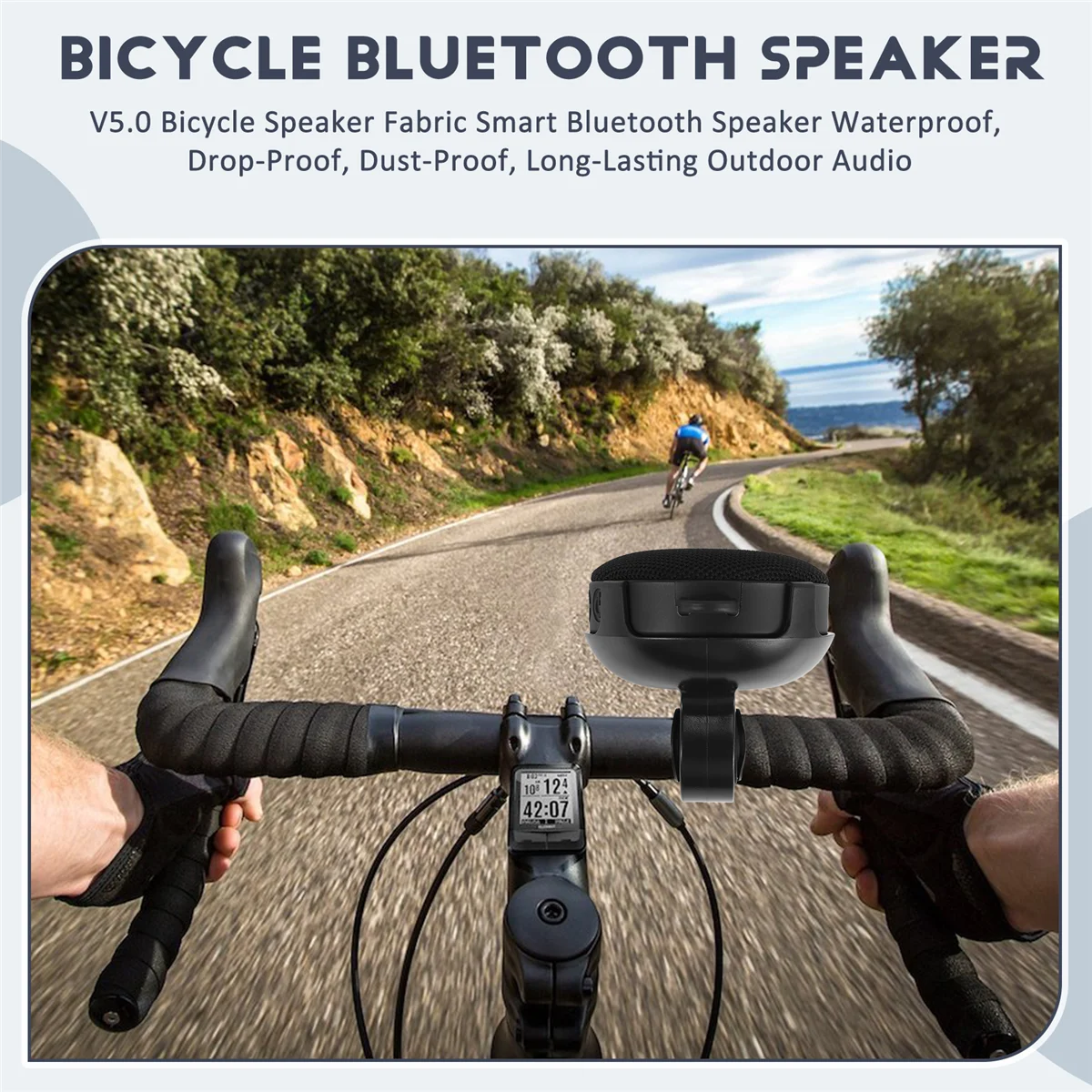 INWA V5.0 Fietsluidspreker Stof Slimme Bluetooth-luidspreker Waterproof_OFSS