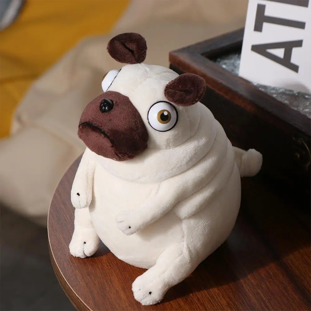 Room Decoration Soft Toy Accompany Toy Sitting Pug Dogs Pug Dog Plush Doll Stuffed Toy Elf Fat Pug Plush Toys Pug Dog Plush Toy