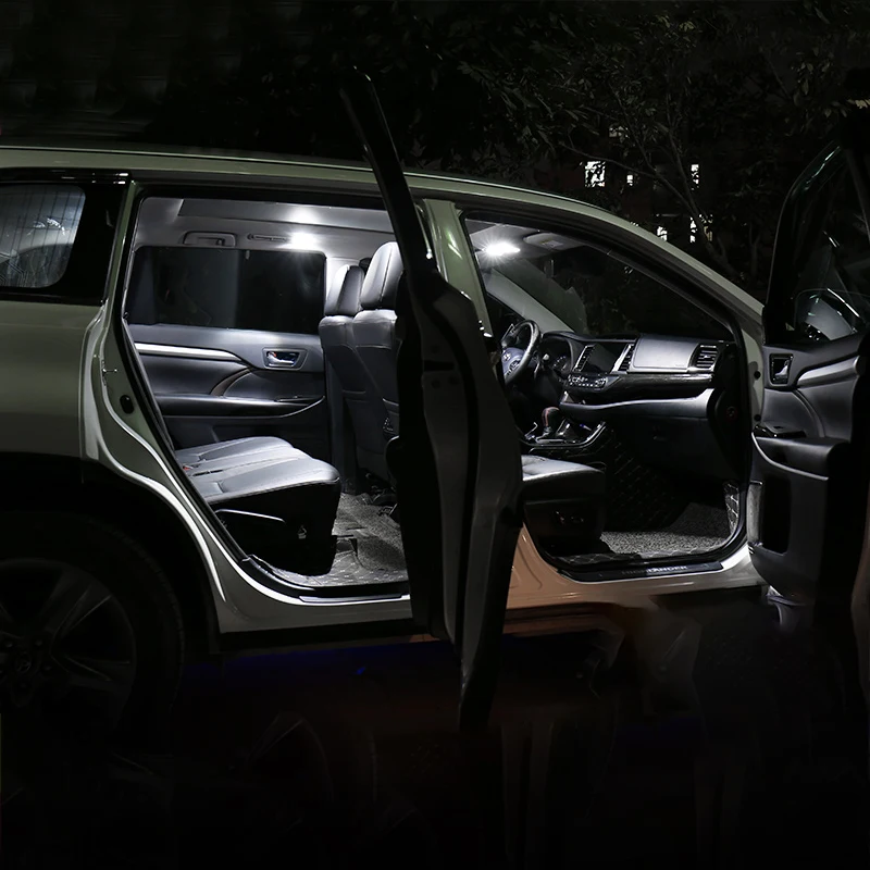 For Toyota RAV4 2019 2020 2021 2022 2023 2024 RAV 4 XA50 Hybrid 6pcs Car LED Dome Lamp Vanity Mirror Trunk Light Accessories