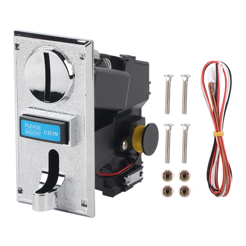 Máquina de ranura para juegos con selector de monedas diferentes, aceptador de monedas múltiples con ranura para monedas inteligente. Aceptador de monedas de alta precisión para máquina de juego