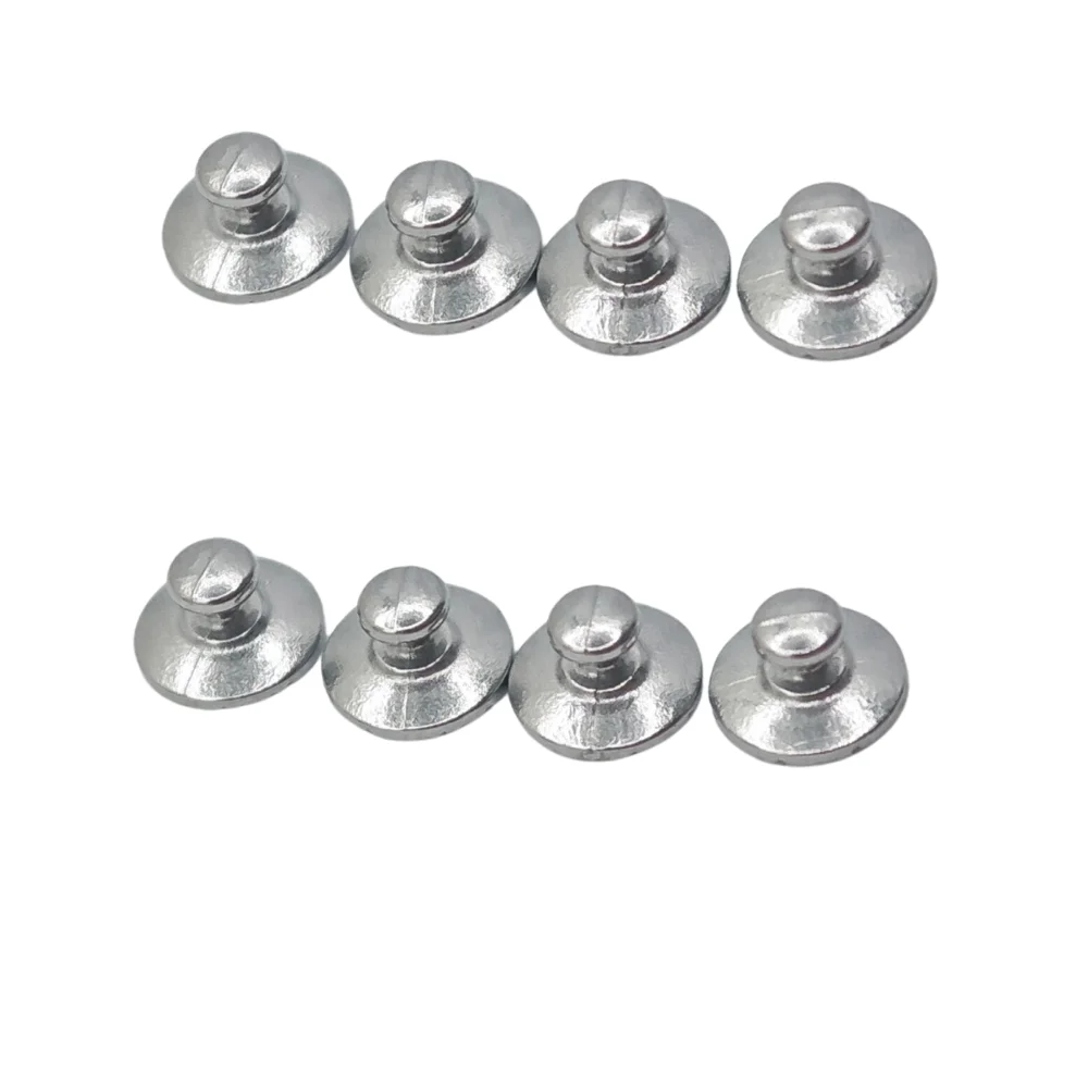 AG 10pcs/Pack Dental Orthodontic Lingual Button Bottom Bondable Metal Tongue Side Buckle Dental Orthodontic Crimpable Hooks