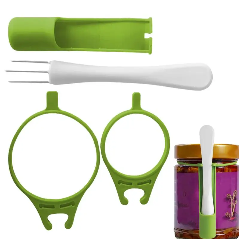 Pickle Grabber Multifunction Fruit Picker Fork Olive Pepper Food Grabber Unique Kitchen Gadgets Pickle Fork with Long Handle