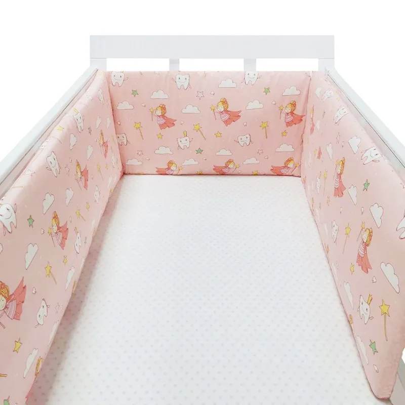 200*30cm Nordic Cot Protector Crib Bumper Pads Cradle Anti-collision Detachable Fence Crib Bedding Rail With Zipper