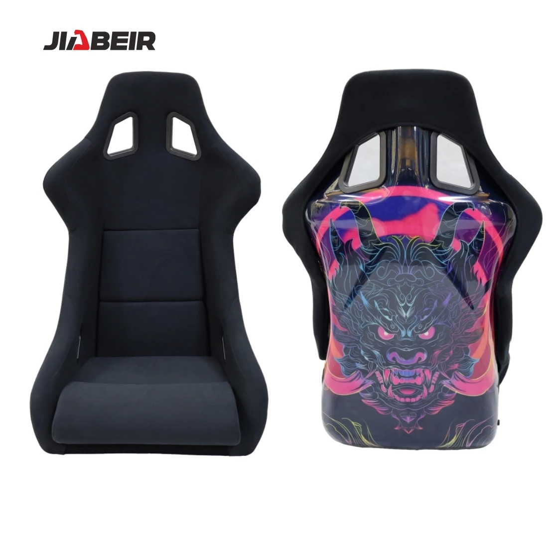 1097 Universal Back Custom Pattern Printing Light Weight Fiberglass Car Bucket Racing Seats