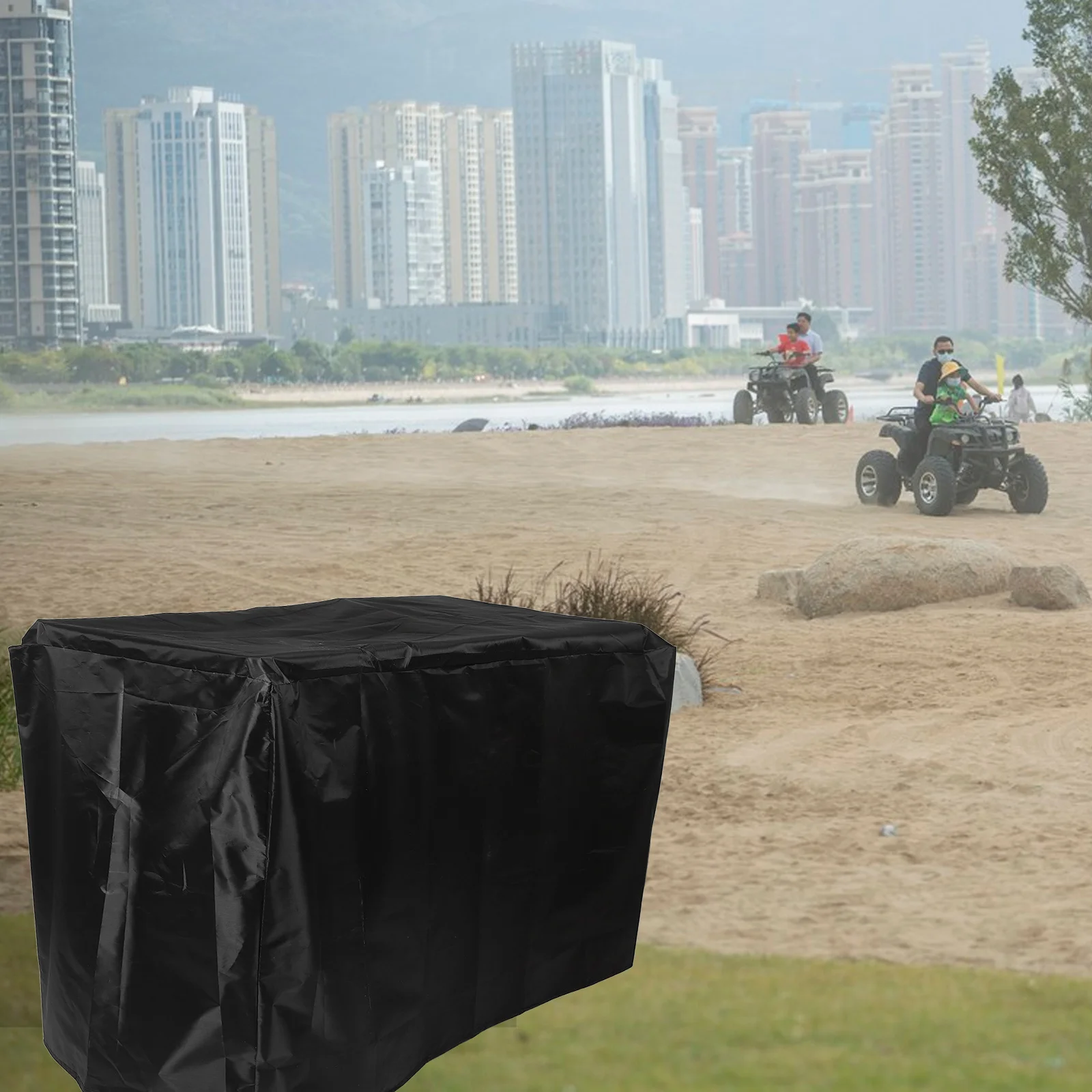Atv Cover Waterproof Heavy Duty Outdoor Uv Resistant Rain Windproof Storage Protection Universal Fit Quad Motorcycle Utv