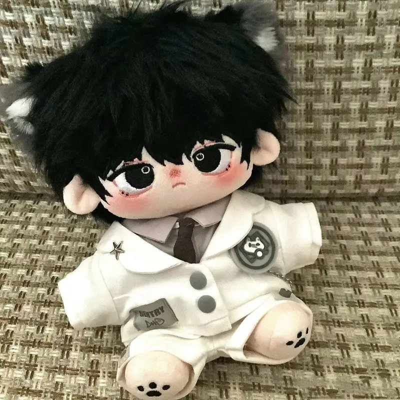 Only Clothes 20cm Cotton Clothes Diy Clothing Cat Ear Uniform Hoodie Cool Jacket No Attribute Dolls Accessories Trendy Souvenir