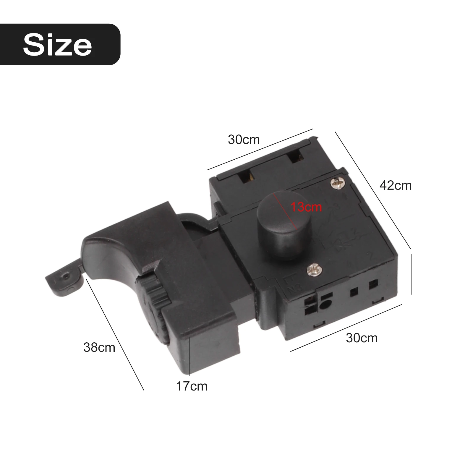 1PCS Lock On Power Tool Electric Drill Speed Controller Trigger Button Switch Home Power Tool Replacement Sapre Parts