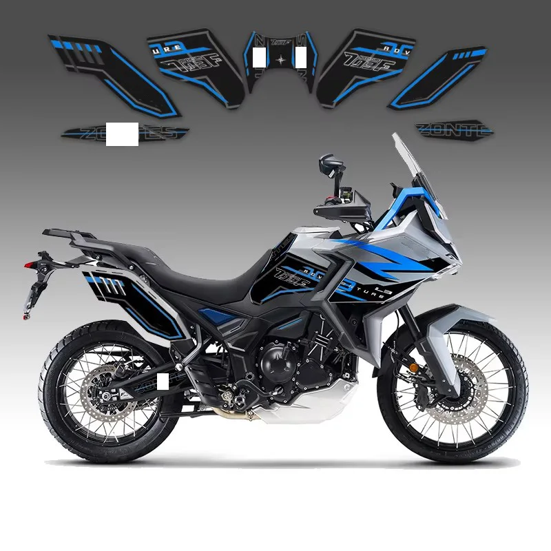 Für ZONTES 703F Motorrad körper verkleidung aufkleber Tank Pads Gas Knie Grip Traktion Aufkleber Schutz
