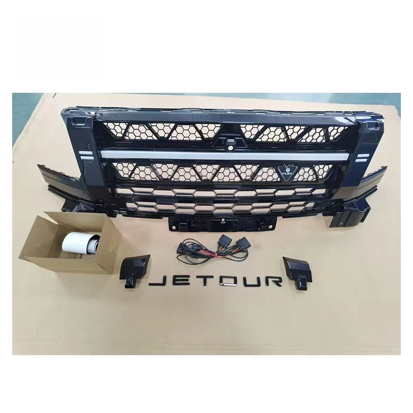 

2025 Jetour T2 Auto Part Car Facelift Accessory Modified Led Front Bumper Grille
