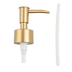 Gold-Silver Soap Dispenser Pump Head Press Pump Head Spring Pump Head-Liquid Pump Lotion Face Cream Shampoo Travel Essential