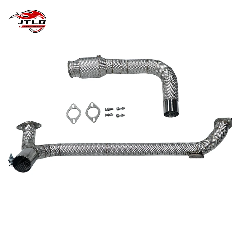 JTLD Exhaust Pipe On Car High Quality Stainless Steel Exhaust Dowmpipe For Porsche Cayman 718 GTS 2.5T