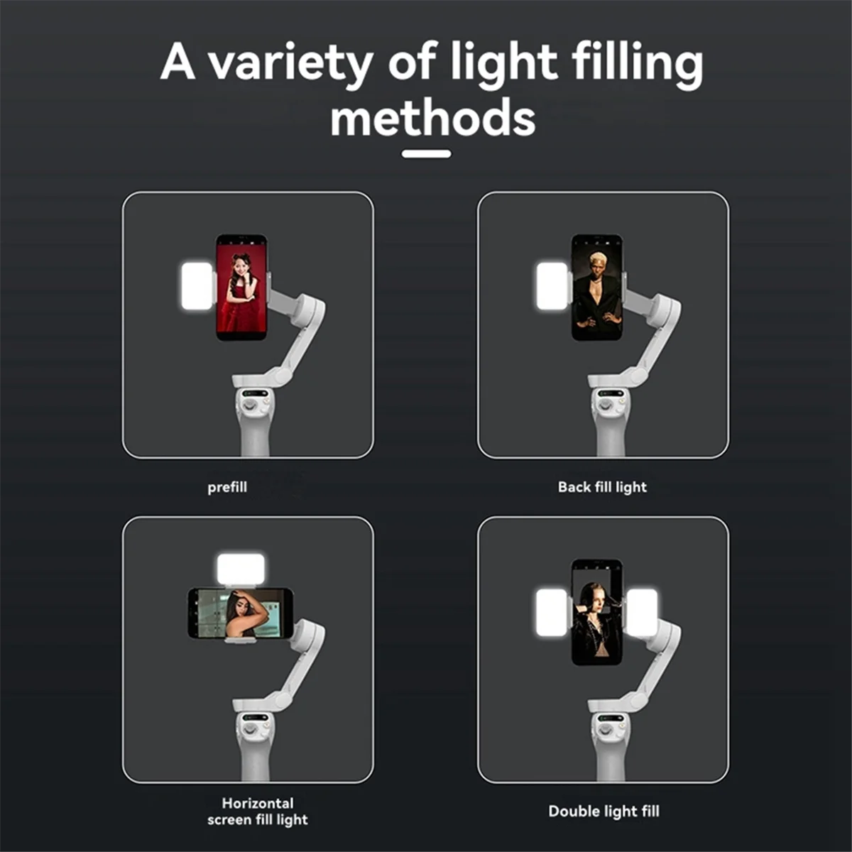 

Supplementary Light Magnetic Mini Fill Light for Mobile 7/6/5 Handheld Gimbal Stabilizer Enhanced Lighting for Videography