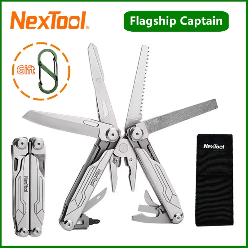 NexTool Flagship Captain Multitool Plier 19 In 1 EDC Pocket Knife Folding Hand Tool Saw Outdoor Multi-Tool Outdoor Camping
