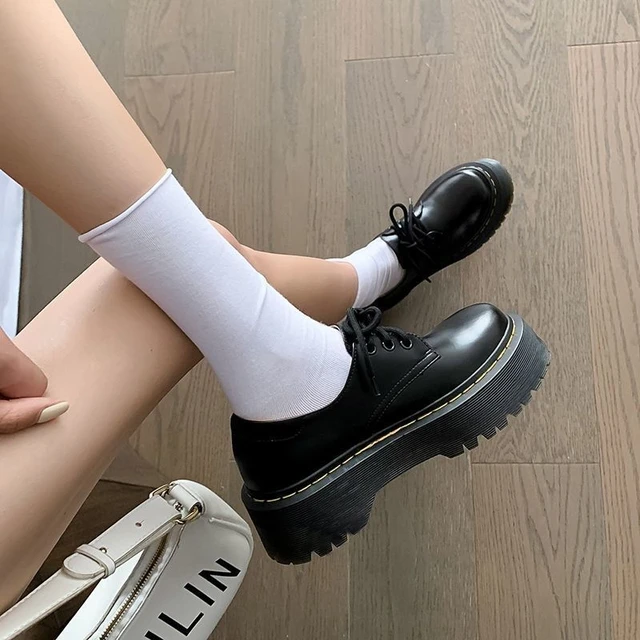 Oxford Platform Low Heels Mary Jane Shoes Mujer Zapatillas Autumn Comfortable Women Office Shoes Casual Chunky Pumps A14 43 AliExpress