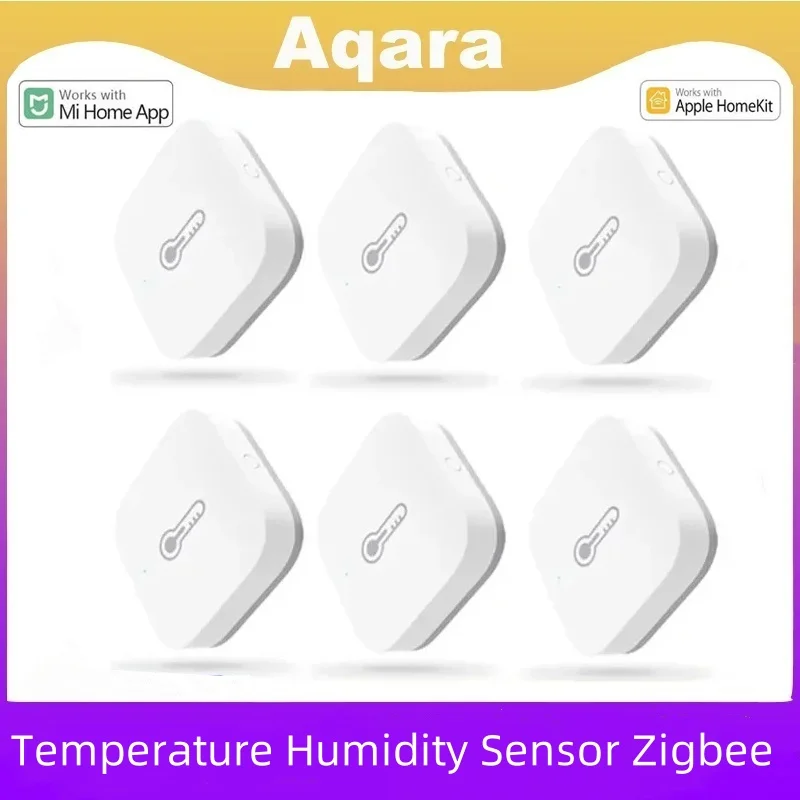 Aqara Temperatura e Umidade Sensor, Zigbee Smart Air Pressure, Termômetro e higrômetro, Xiaomi Mi Hom Homekit