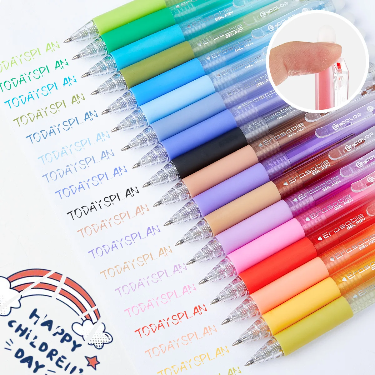 12/24/36 Color Press Erasable Neutral Pen Set 0.7Mm Marker Pen Suitable for Painting Coloring Marking School Supplies A3221