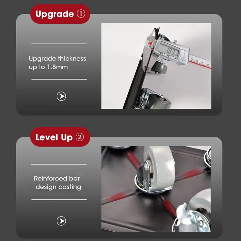 ABNO-For Large Furniture Handling Furniture Dollys,Roller Handling Tool With 5 Wheels,Carbon Steel Panel Heavy Duty Dollys