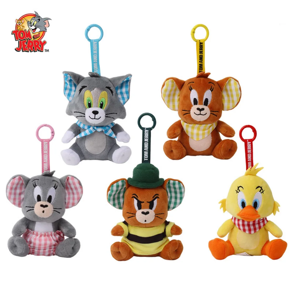 

New Arrival Genuine Tom and Jerry Classic Anime Plush Toys Original Cutye Cartoon Nibbles Hanging Ornament Friend Birthday Gifts