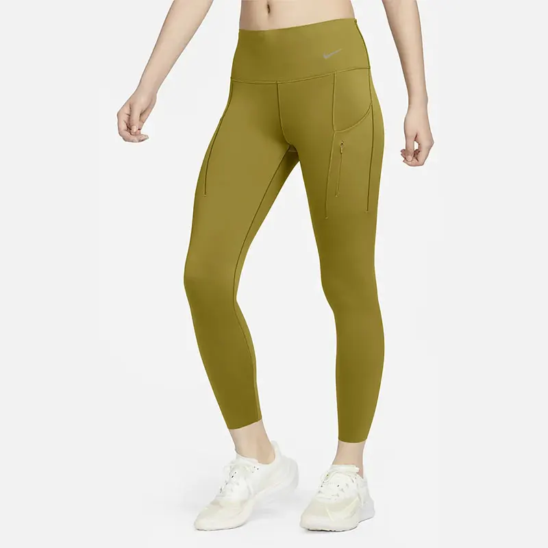 Nike genuine summer women's high-strength wrapped mid waist pocket leggings DQ5695-390