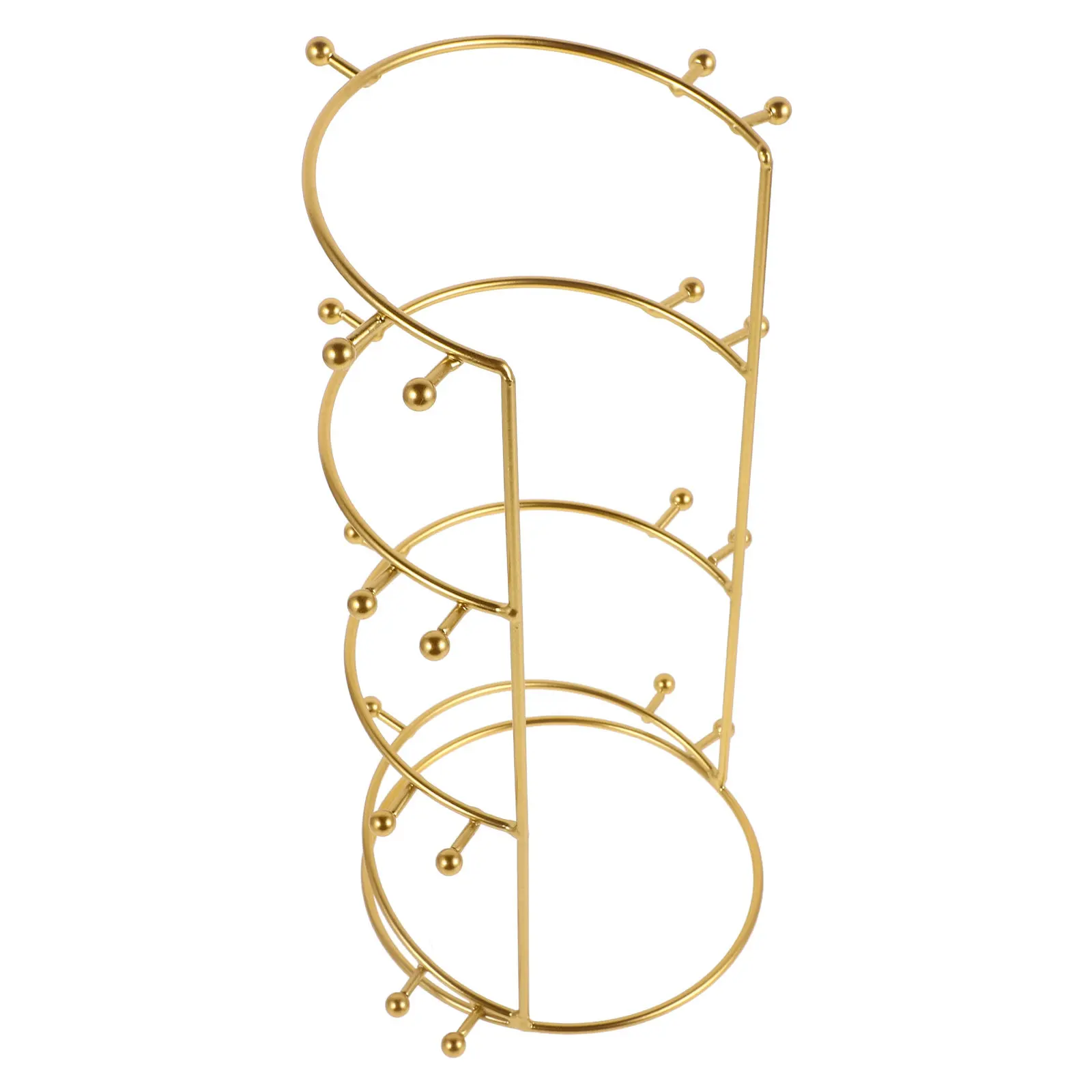 Sturdy Metal Crown Display Stand Elegant Multilayer Tiaras Headband Holder for Bridal Wedding Accessories Jewelry Presentation