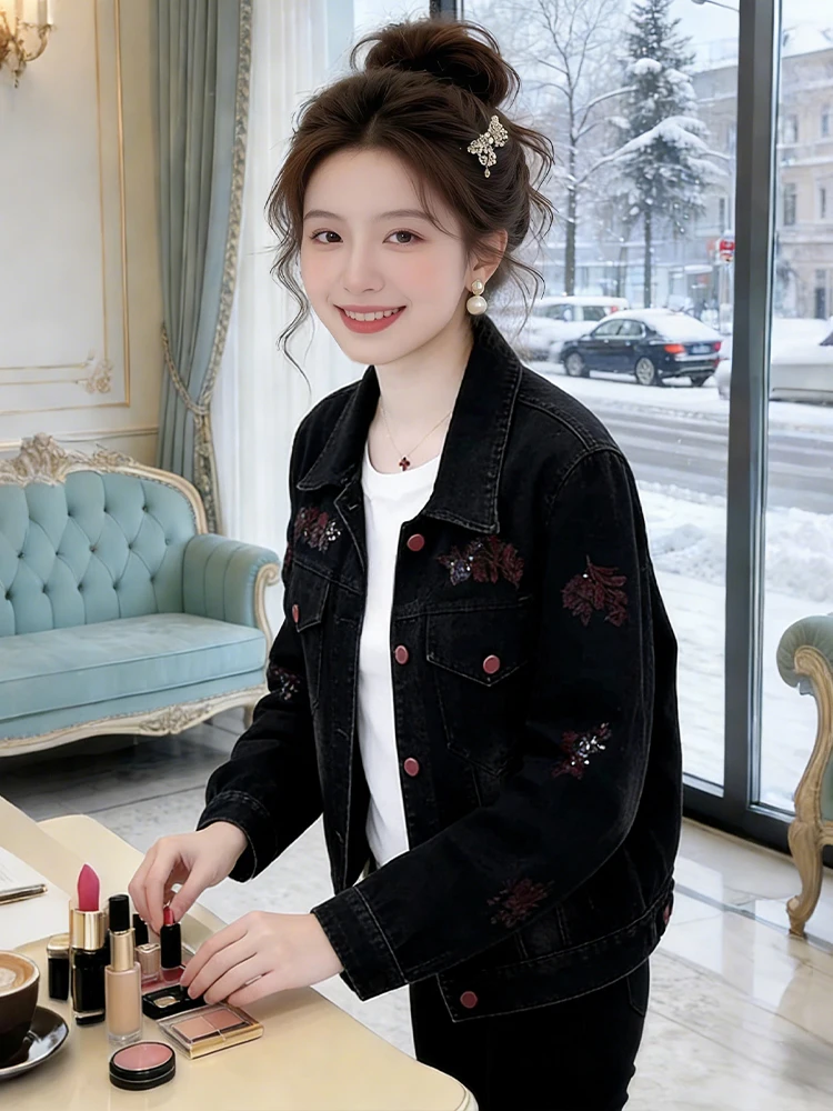 

Slimming Effect Korean Sle Unique Faionable Women's Spring New High-End Sensation Tailored Coat Retro Sle Loose Fit Splice