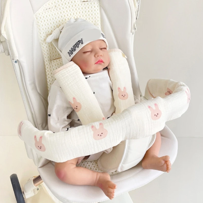 Dây Đeo Vai Tay Tấm Bảo Vệ Miếng Lót Thoải Mái Đệm Cotton Xe Đẩy Dây Đeo Bao Dây Miếng Lót Pram Tay Đệm QX2D