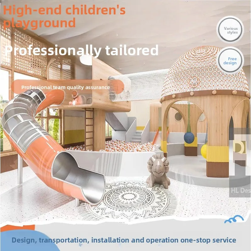 Children's playground indoor entertainment facilities large and small playground kindergarten slide