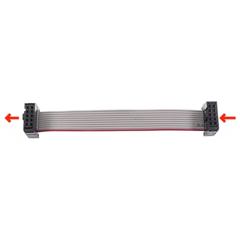 2PCS 2.54MM pitch FC-6/10/14/16/20/40 PIN 30CM JTAG ISP DOWNLOAD CABLE Gray Flat Ribbon Data Cable FOR DC3 IDC BOX HEADER - Image 2