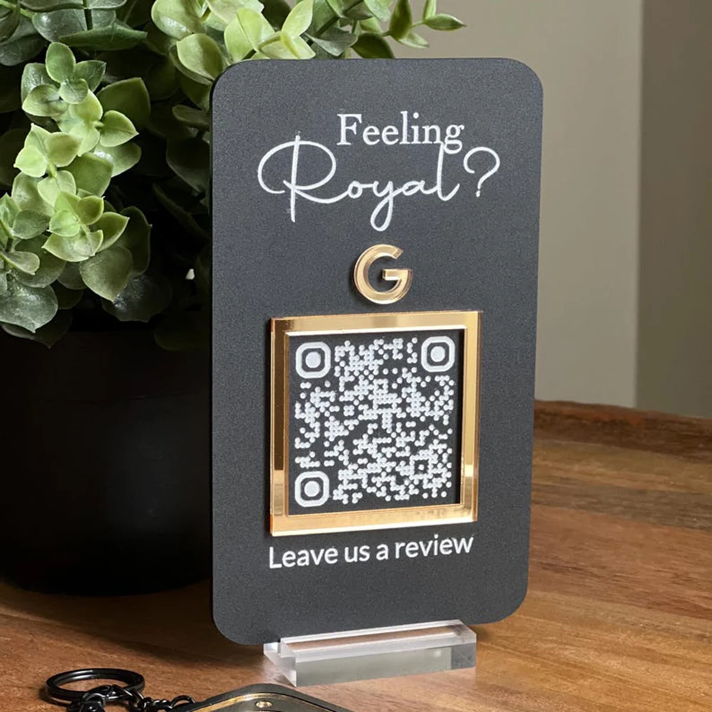 Custom Feeling Tipsy QR Code Sign Personalized Business Sign Scan to Tip Virtual Tipp Jar Digital Tip Jar New Style Durable