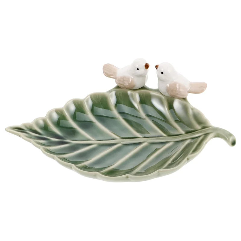 【RECOMMEND】 Cute Bird Tray Jewelry Storage Shelf Dim Sum Dessert Plate Tea Table Desktop Decoration Bowl Home Decor