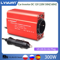 Car Power Inverter 300W DC 12V To AC 110V 220V 3.1A Dual USB Car Adapter Converter Charger Modified Sine Wave US Socket Inverter