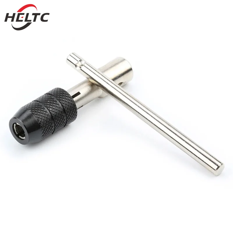 1/5/6PCS Professional Adjustable T-Handle Ratchet Tap Holder Wrench M3-M12 Tapping Screwdriver Wrench Thread Tapping Hand Tool