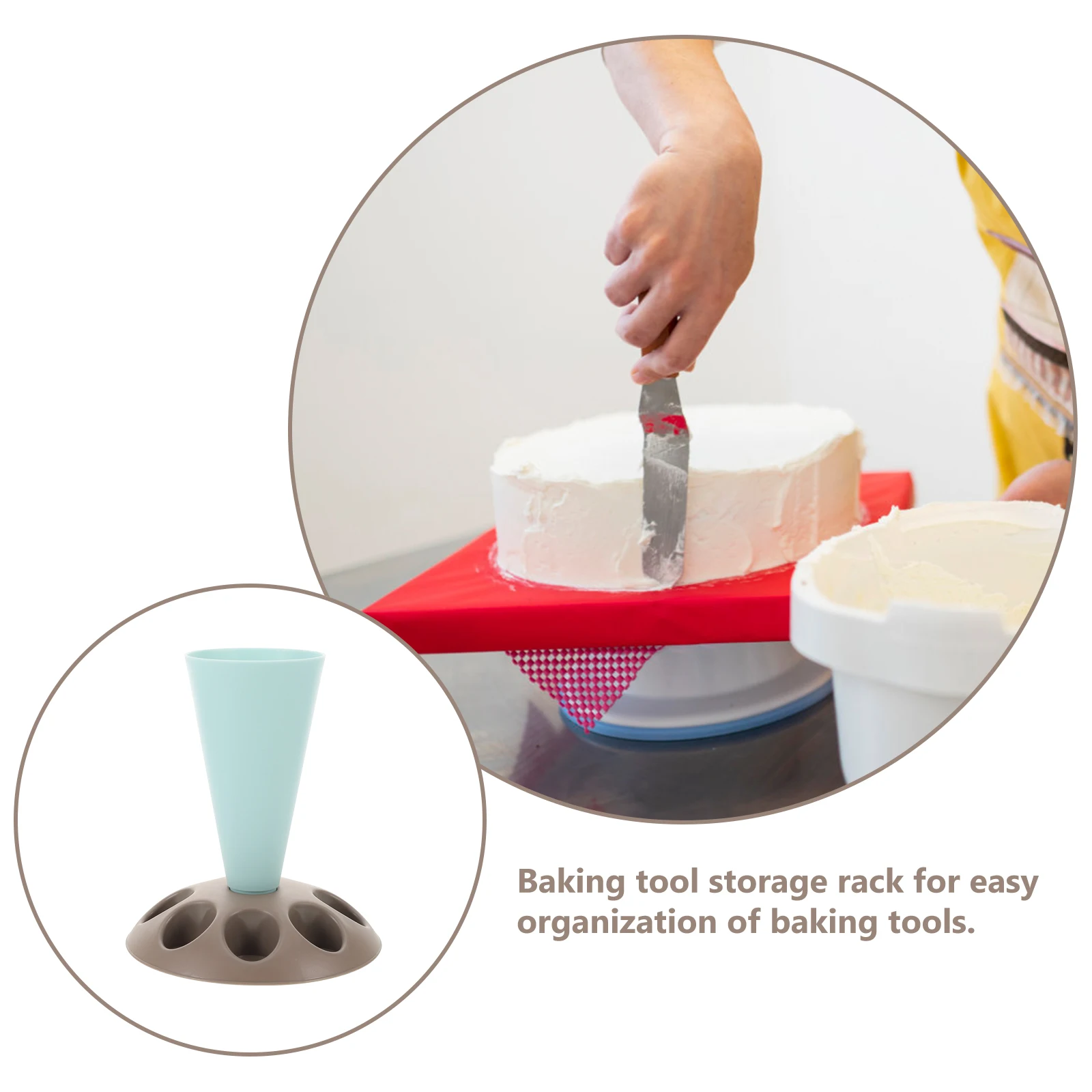 

Baking Tool Stand Decorating Bag Pastry Holder Drawer Frosting Bags Tips Cake Piping Rack