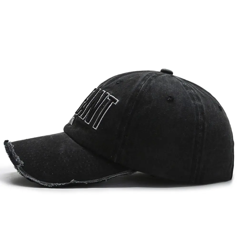 

Breathable Letter Embroidery Baseball Caps Outdoor Sports Adjustable Denim Sun Hat Spring Summer Hip Hop Snapback Caps
