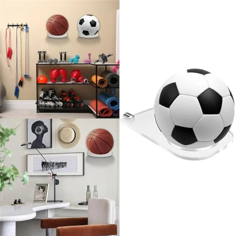 

【Hot Cake】Acrylic Football Stand, Star Signature Football Stand, Wall Ball Stand, Used For Basketball, Volleyball And Rugby