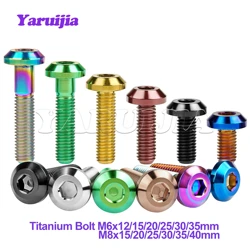 Yaruijia Titanium Bolt M6/M8x12/15/20/25/30/35/40mm Allen Key Head Screw for Bicycle Motorcycle Brake