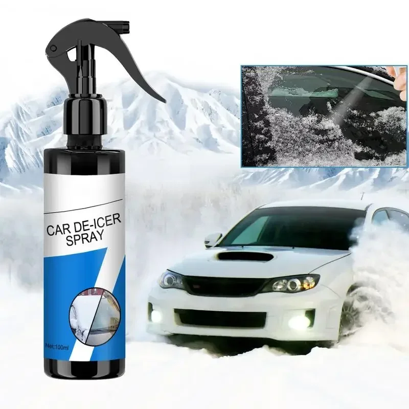 Snow Melting Spray 100ml Snow Remover For Cars Windshield Defroster Winter Car Accessories Instantly Melts Ice And Frost