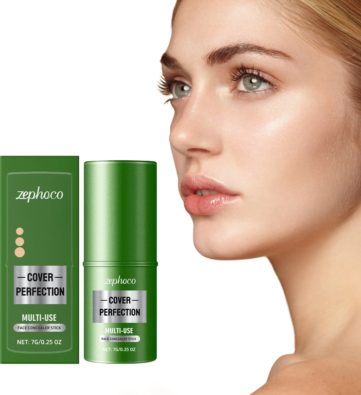 

Multi-purpose Face Concealer Stick Conceals Dark Circles Tattoos Stubborn Blemishes Non-greasy Waterproof and Convenient