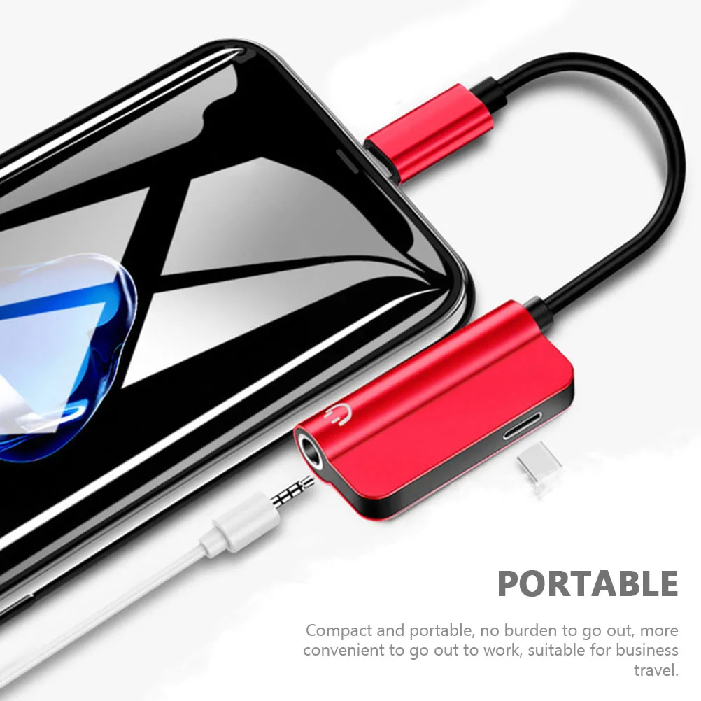محول سماعة الرأس محول USB C سماعات أذن نوع سماعة الرأس 2 في 1 USB-