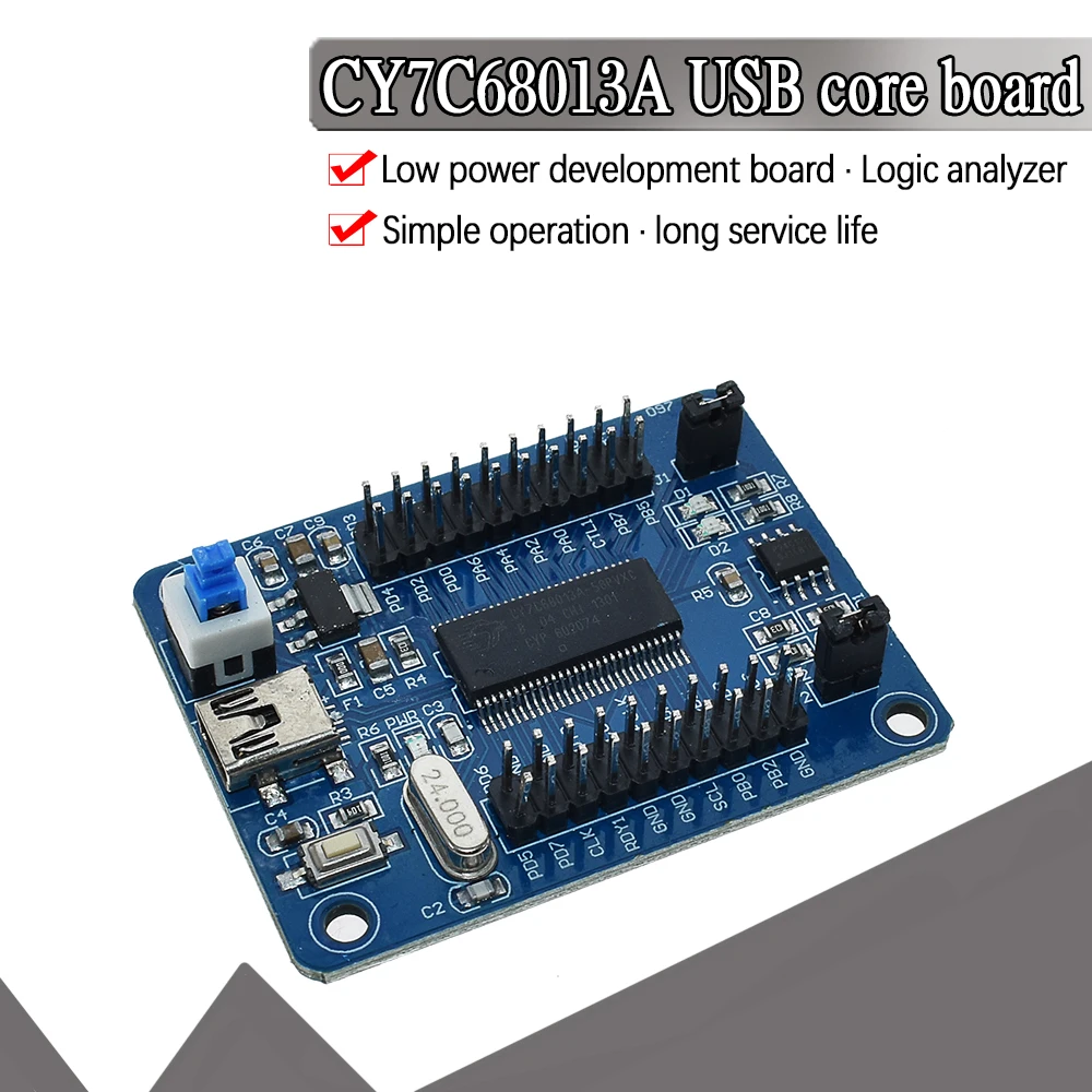 

Официальный IEZ-USB FX2LP CY7C68013A Основная плата USB макетная плата USB логический анализатор I2C последовательный и SPI высокое качество В наличии
